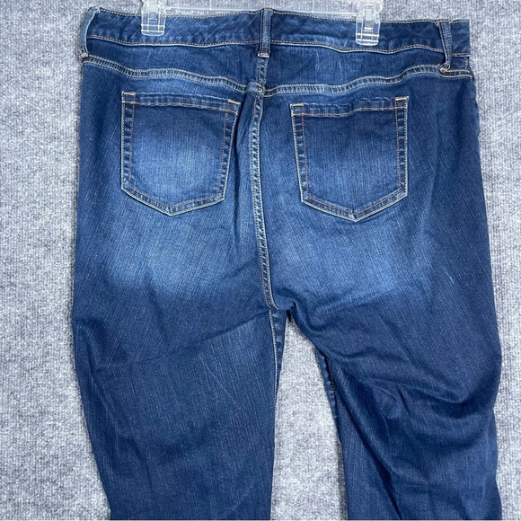 Torrid Denim Women’s 16R Blue Dark Wash Distressed Stretch Skinny Jeans - Picture 7 of 10